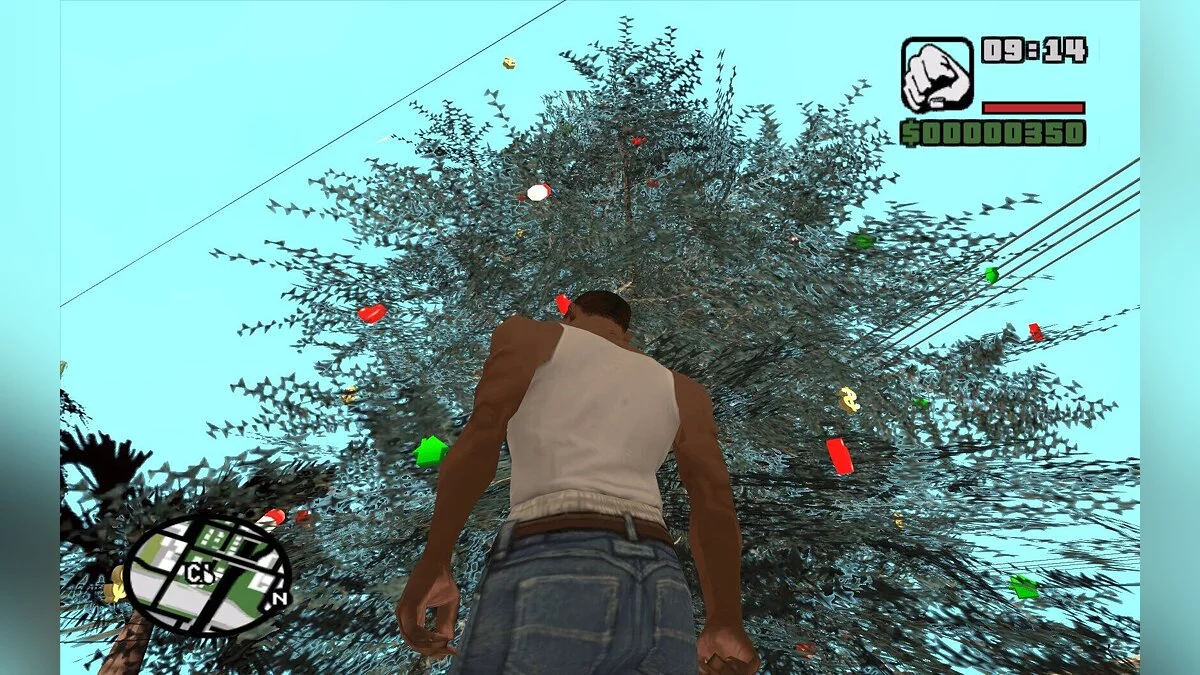 New Year tree on Grove Street / GTA San Andreas