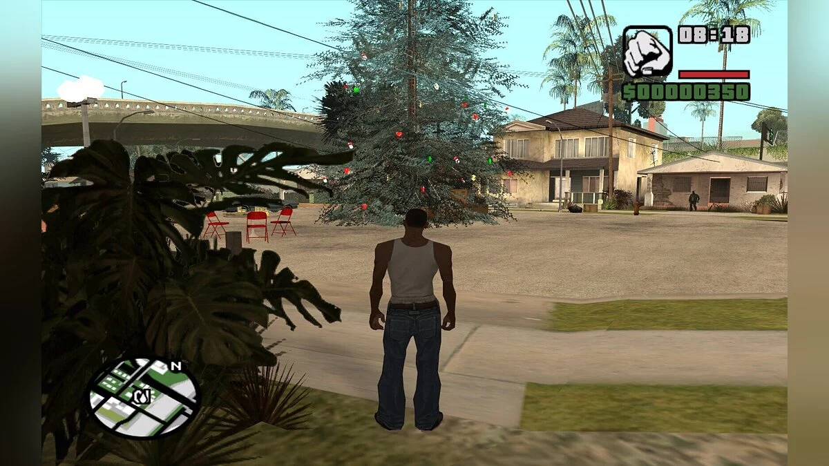 New Year tree on Grove Street / GTA San Andreas
