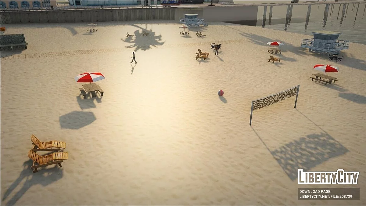 Novas texturas e objetos na praia / GTA San Andreas
