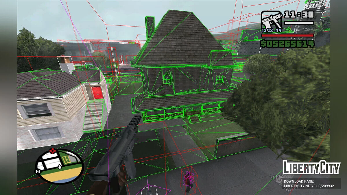 House from the cartoon Monster House / GTA San Andreas