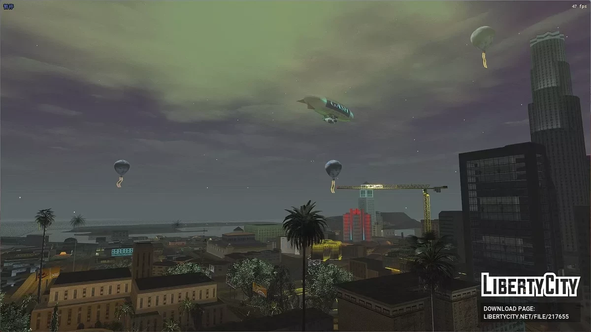 Mod de dirigeable 1.1 / GTA San Andreas
