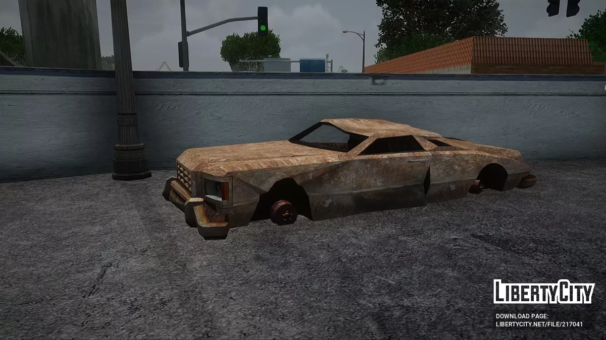 Mobil Rusak yang Diperbarui dalam HD / GTA San Andreas