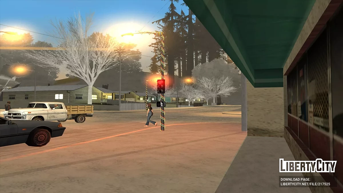 Weihnachtsgirlanden und Ampeln / GTA San Andreas