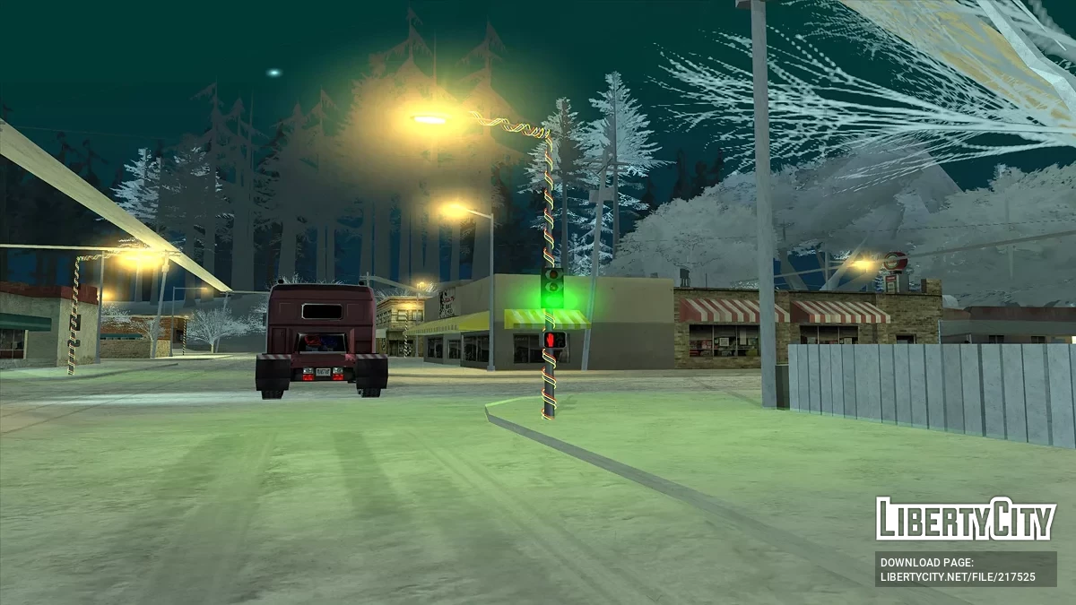 Weihnachtsgirlanden und Ampeln / GTA San Andreas