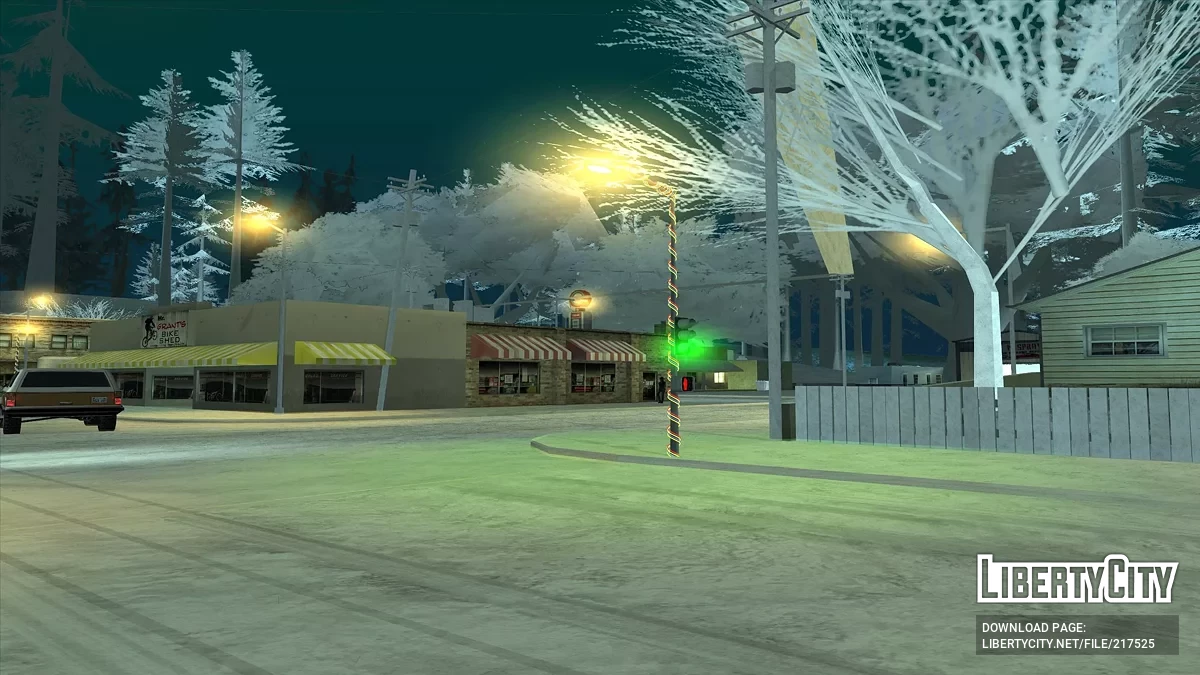 Weihnachtsgirlanden und Ampeln / GTA San Andreas
