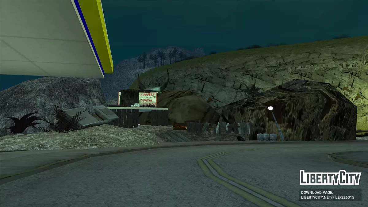 Village près de l'autoroute Whetstone / GTA San Andreas