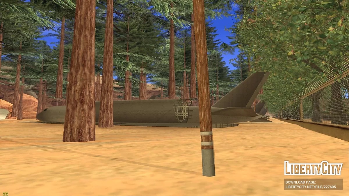 Zarośnięte lotnisko na pustyni / GTA San Andreas