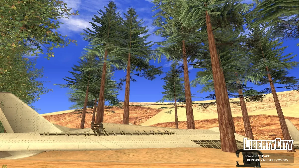 Zarośnięte lotnisko na pustyni / GTA San Andreas
