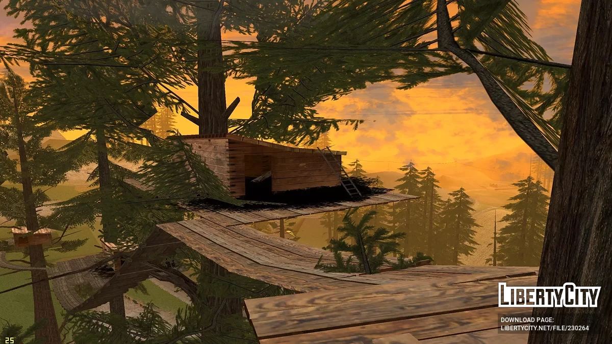 Hotel dengan Rumah Pohon / GTA San Andreas