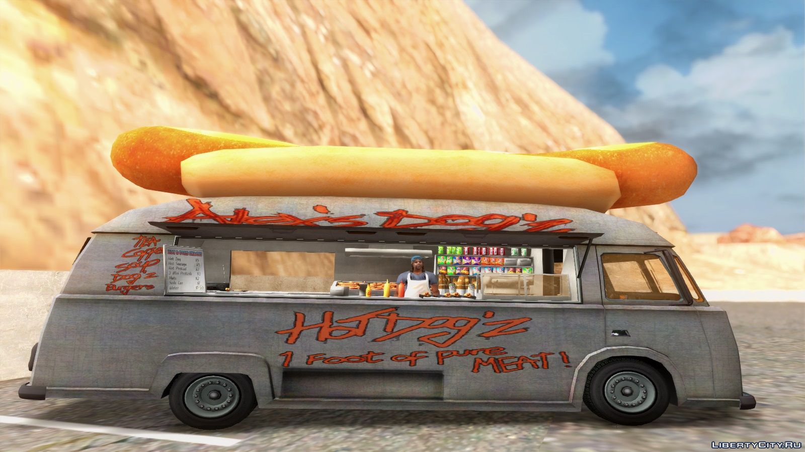 Download Dodge Bus Escolar (Hotdog) for GTA San Andreas