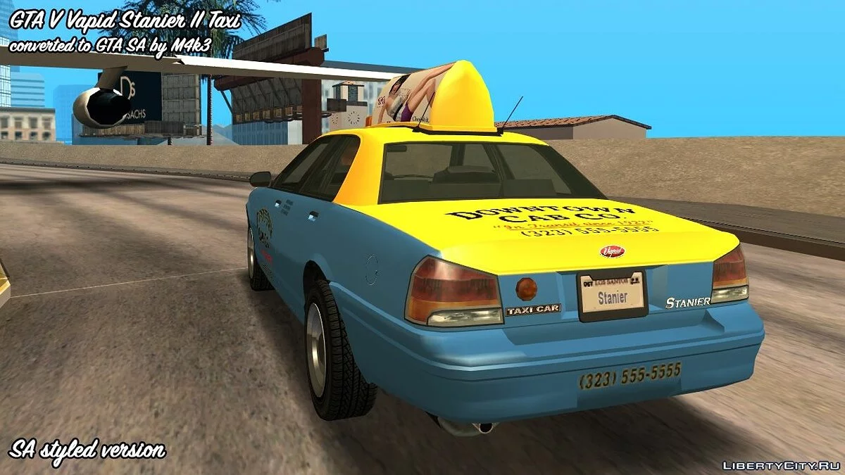 GTA 5 Vapid Stanier II Taxi / GTA San Andreas
