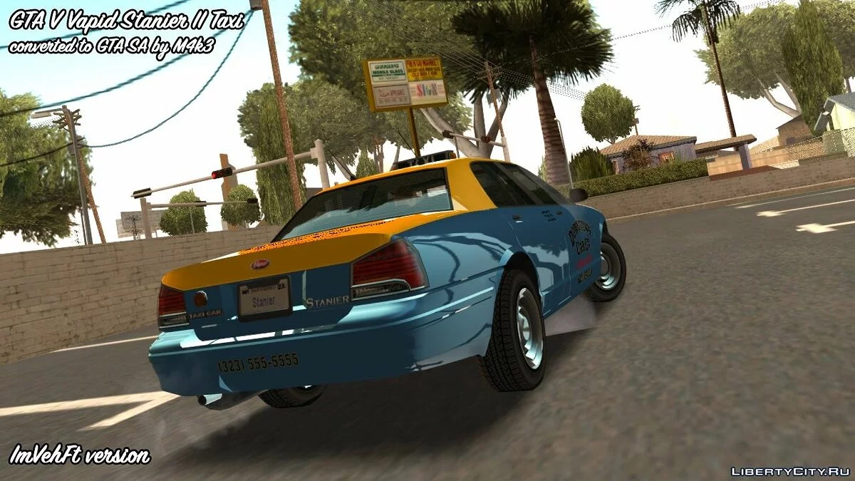 GTA 5 Vapid Stanier II Taxi / GTA San Andreas