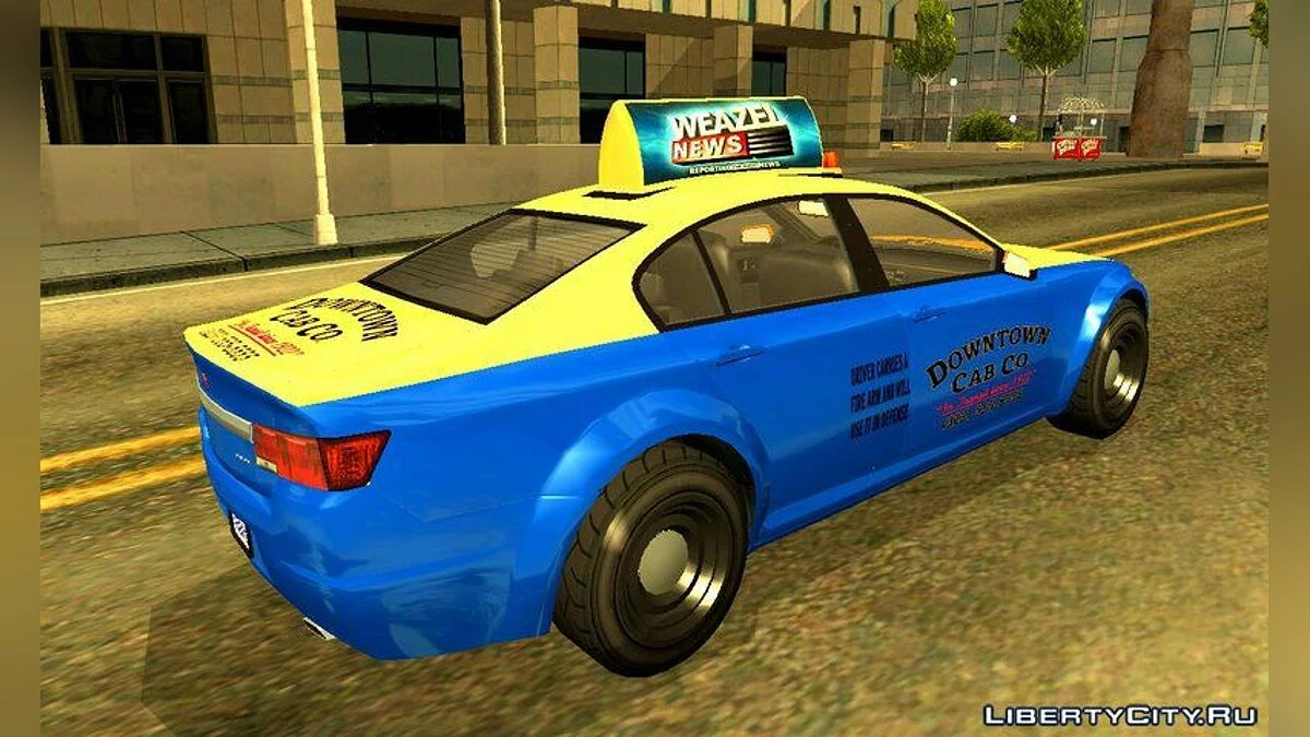 Taxi Cheval Fugitive de Downtown Cab Co. / GTA San Andreas