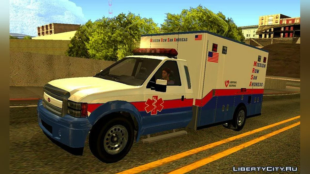 GTA V Vapid Sadler Ambulância / GTA San Andreas