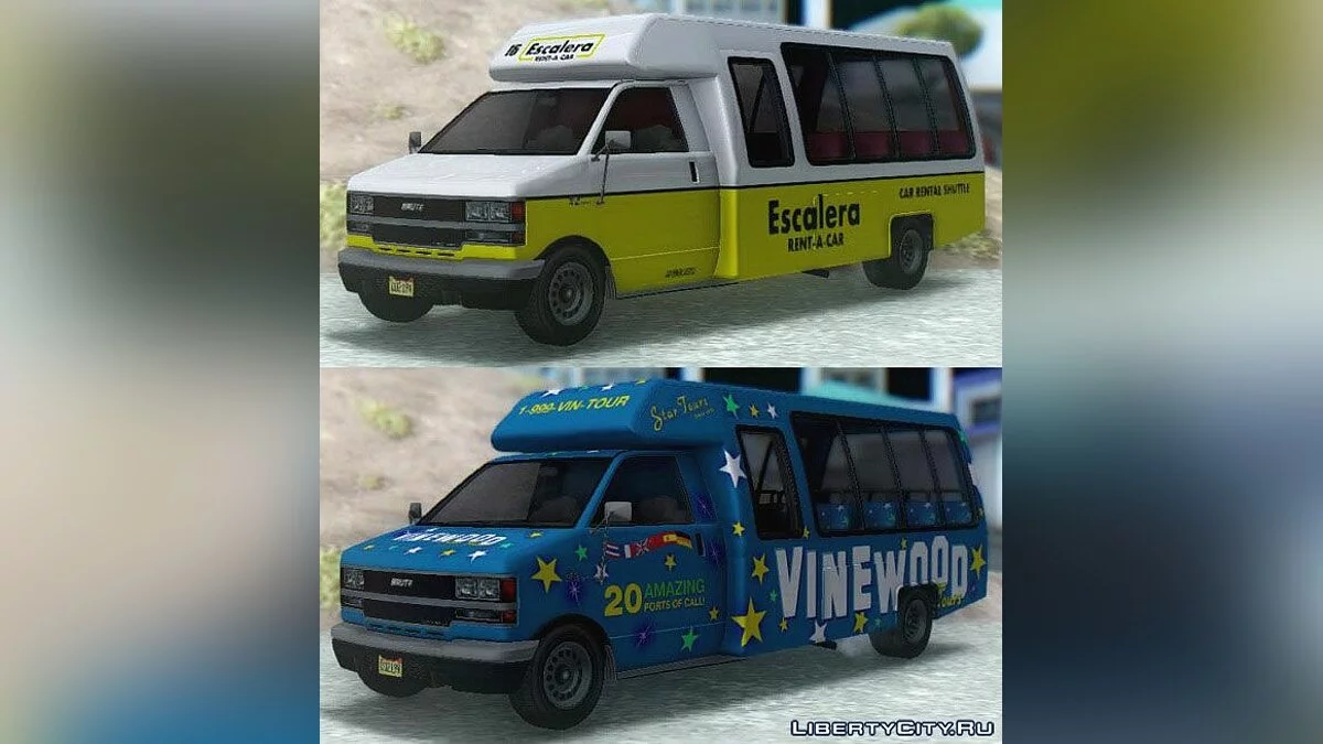 GTA V Brute Rental Shuttle & Tour Bus / GTA San Andreas