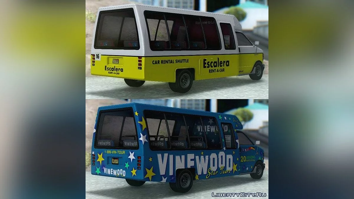 GTA V Brute Rental Shuttle & Tour Bus / GTA San Andreas