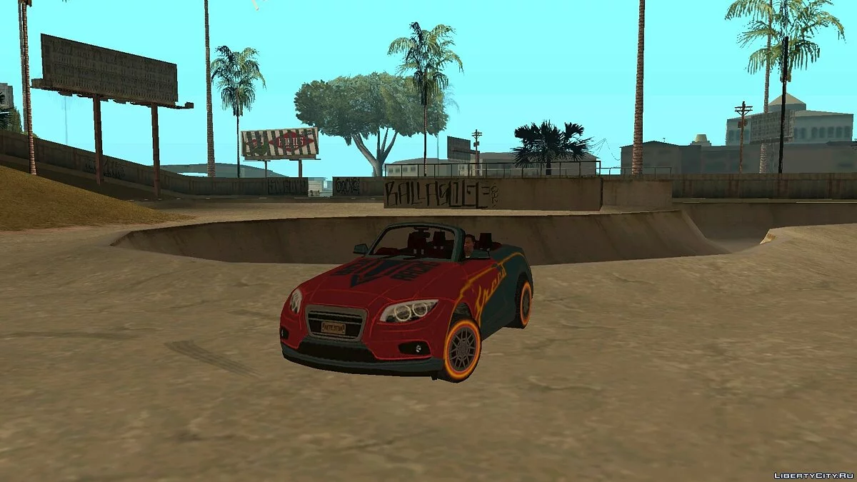 Автомобіль ROS Rosy Comet з гри Rules Of Survival / GTA San Andreas