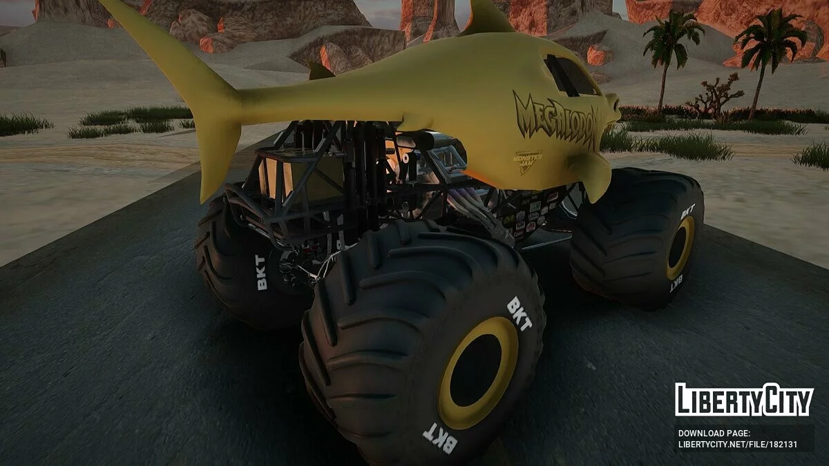 Megalodon Emas Dari Monster Jam Steel Titans / GTA San Andreas