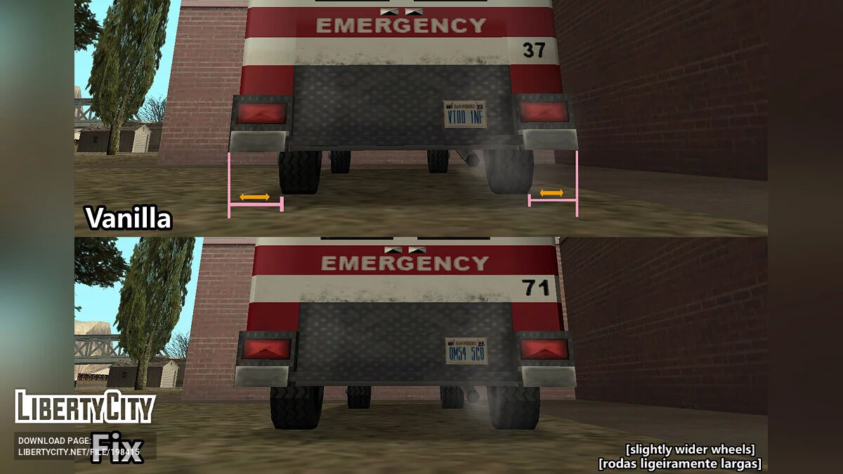 Виправлення для Ambulance / GTA San Andreas