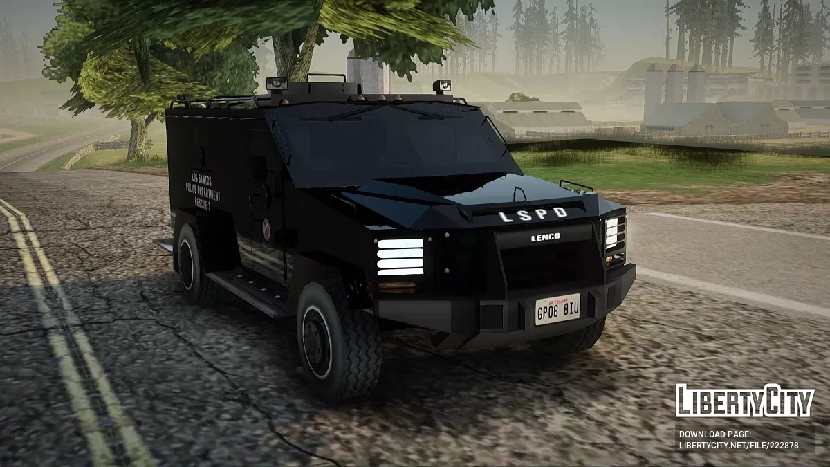 Lenco Los Santos Поліцейський Департамент Рятувальна 3 / GTA San Andreas
