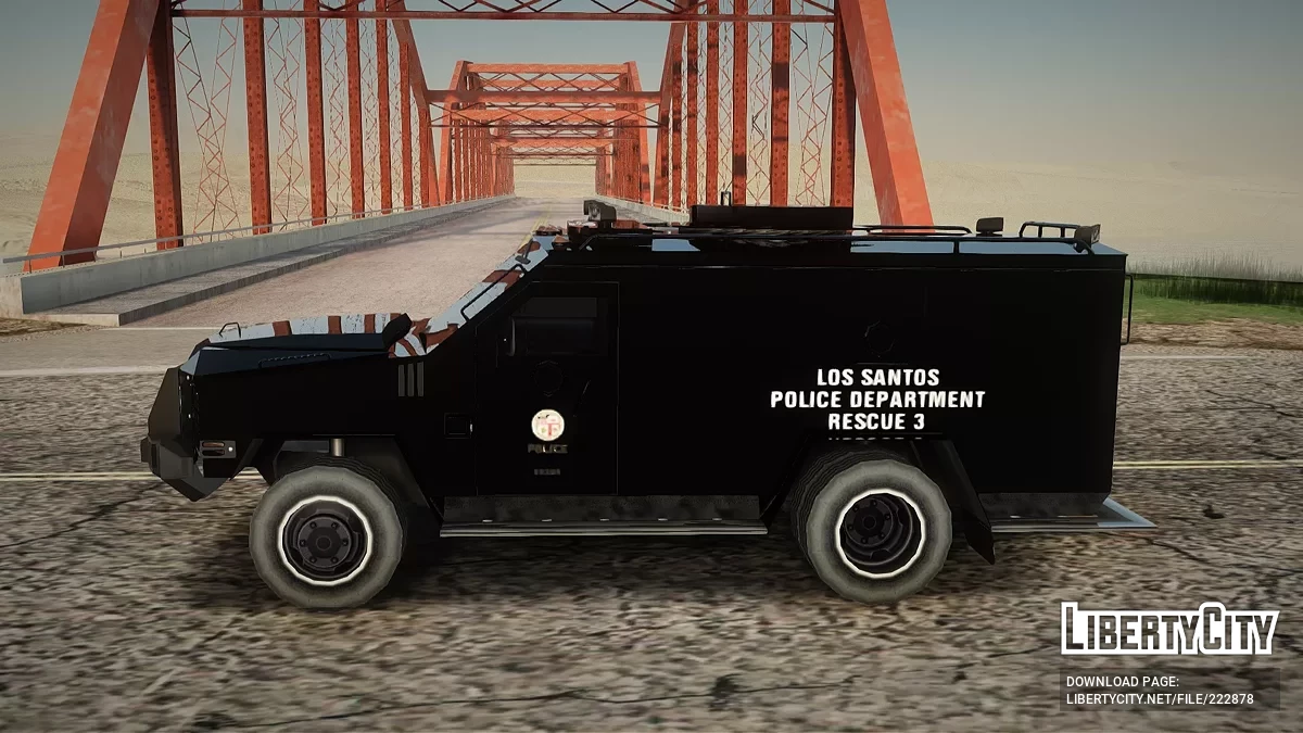 Lenco Los Santos Поліцейський Департамент Рятувальна 3 / GTA San Andreas
