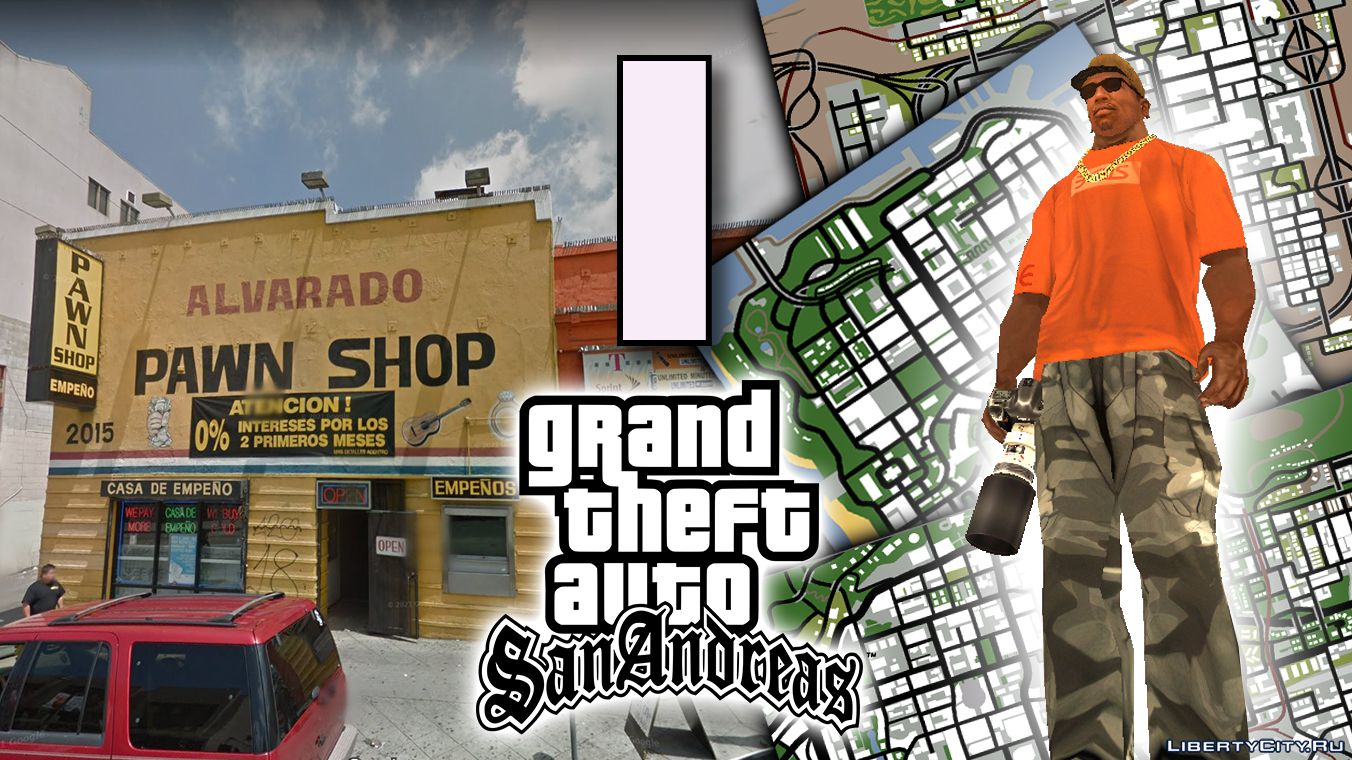 Download Historical tourism in GTA SAN ANDREAS # 1. Where is the source  material for the game textures for GTA San Andreas