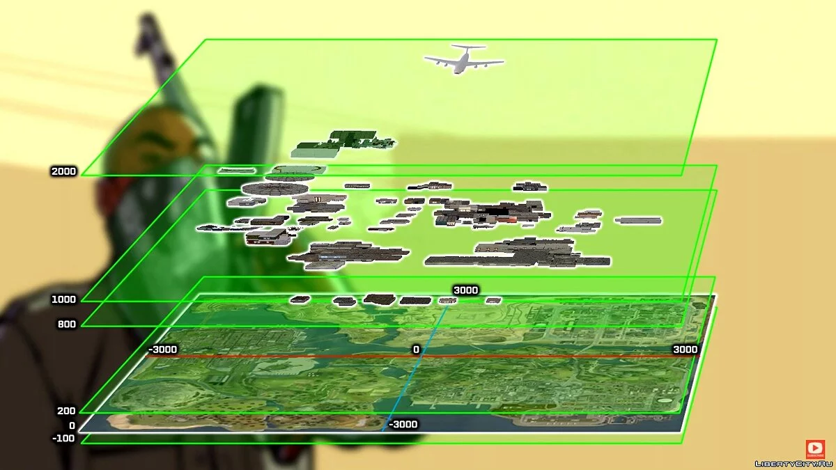 Wie die Welten und der Luftraum in GTA San Andreas aufgebaut sind / GTA San Andreas