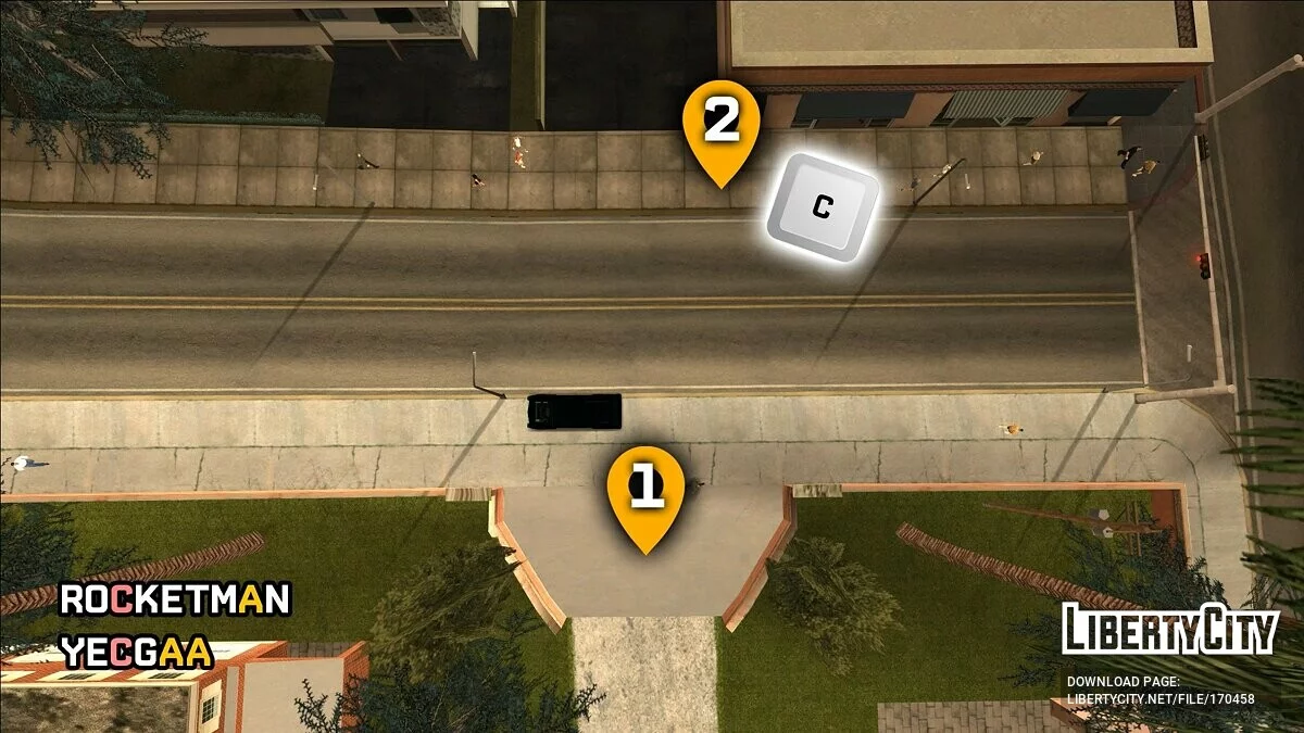 Horizontalflug mit dem Jetpack in GTA San Andreas / GTA San Andreas