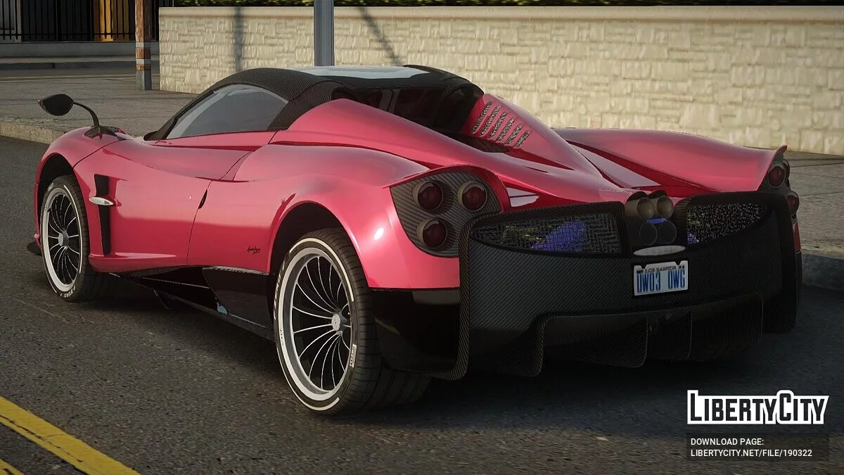 2017 Pagani Huayra Roadster v1.0 / GTA San Andreas