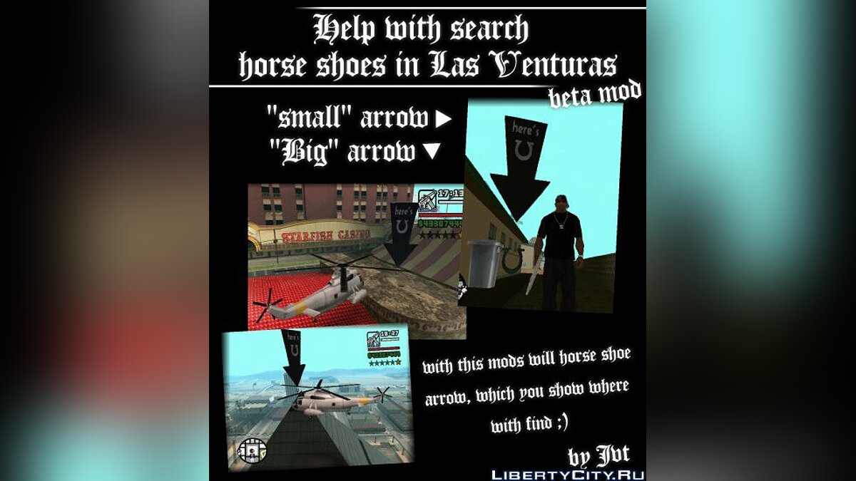 GTA San Andreas Horseshoes locations in Las Venturas