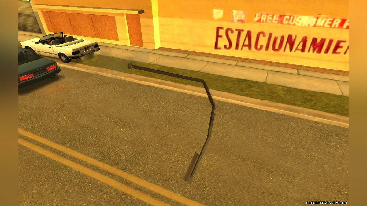 GTA San Andreas Definitive Edition] Almost a minute of lamp posts falling  into the ground when hit. : r/GamePhysics