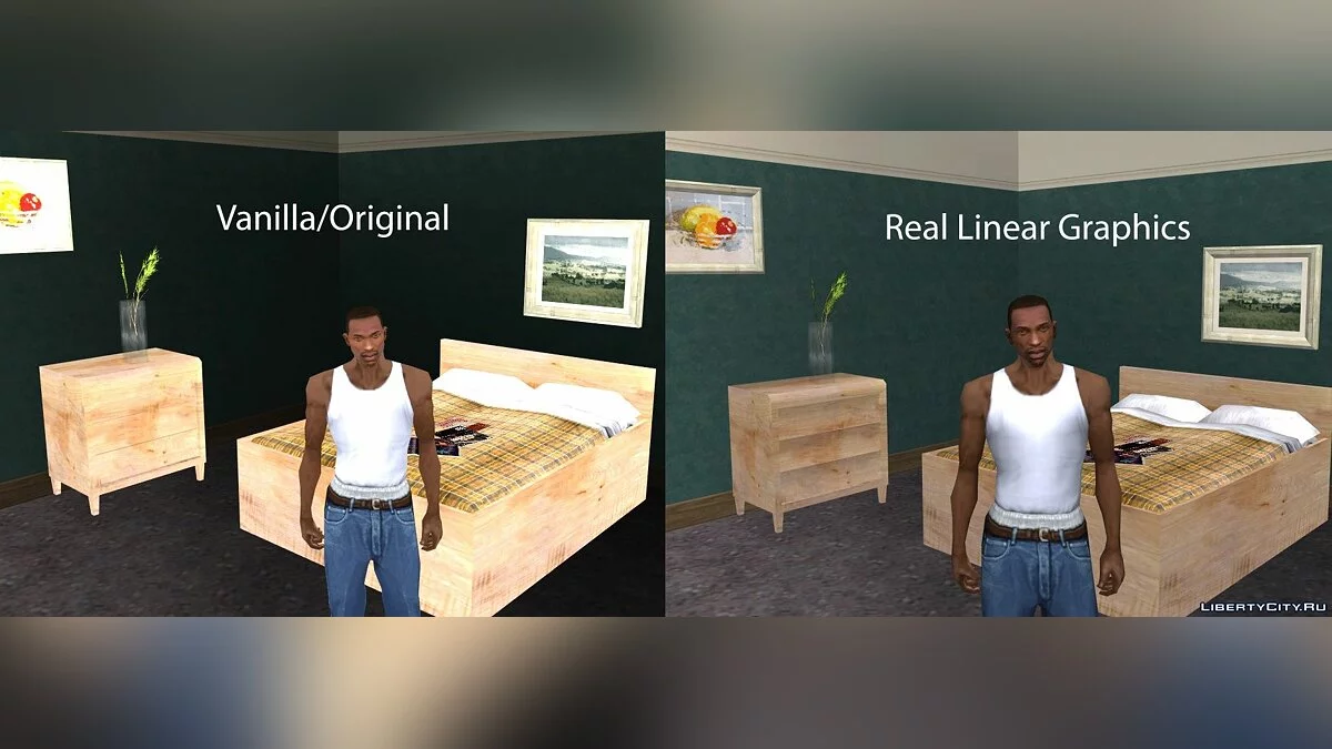 Real Linear Graphics v2.6 - Realistic Colors (Update from 23.07.2022) / GTA San Andreas