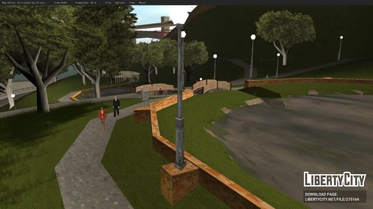 Pejalan Kaki di Taman San Fierro / GTA San Andreas