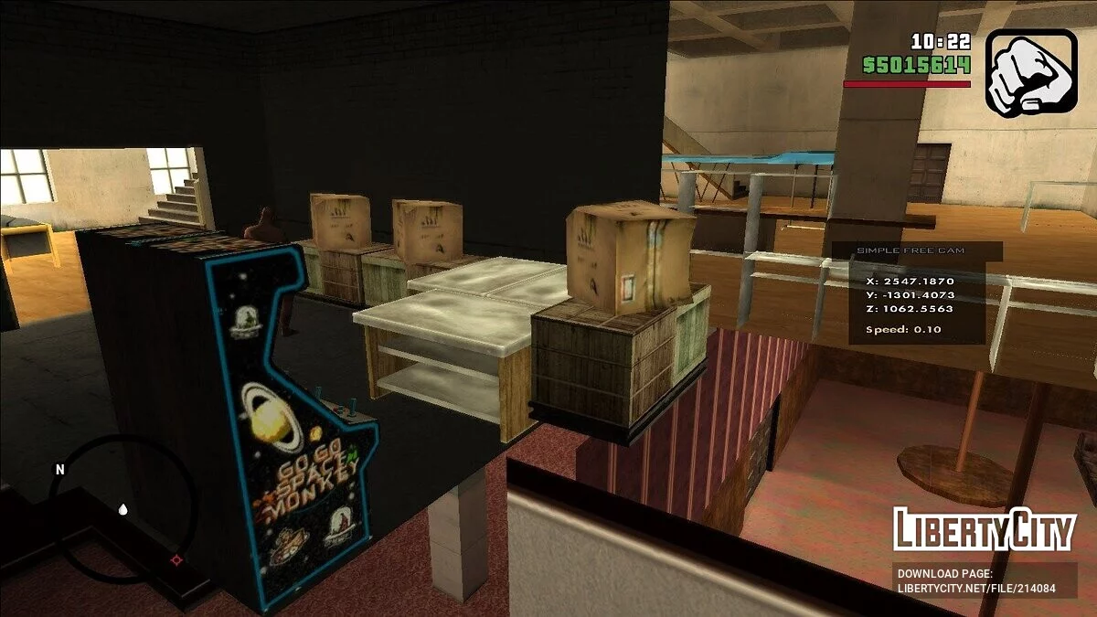Fix of the position of objects in the Crack Palace / GTA San Andreas