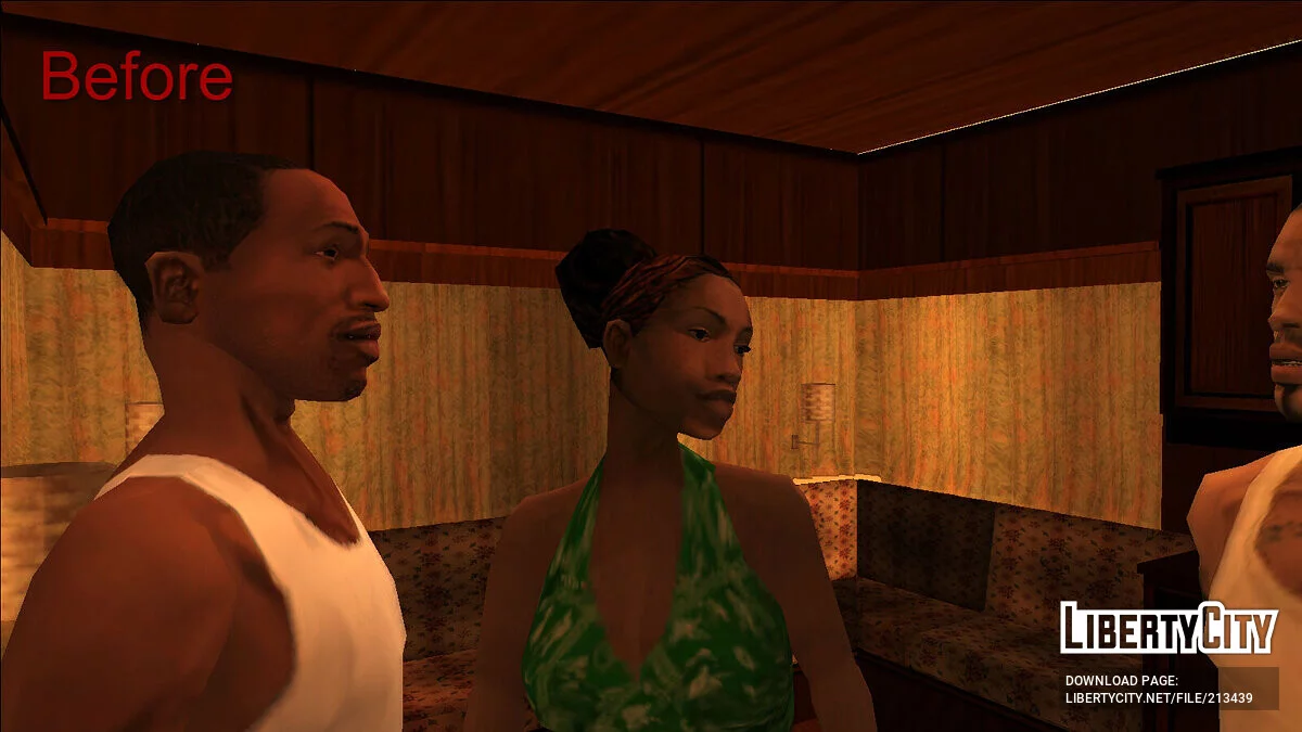 Виправлення положення картин у трейлері Angel Pine / GTA San Andreas