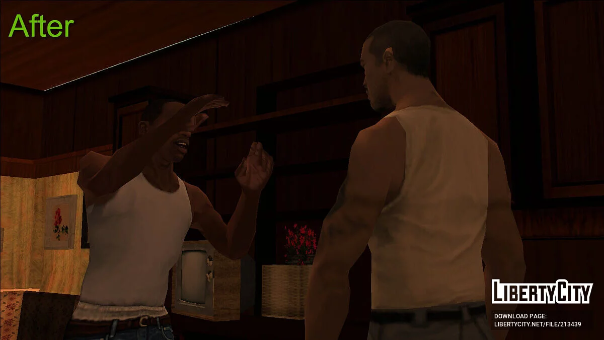 Виправлення положення картин у трейлері Angel Pine / GTA San Andreas