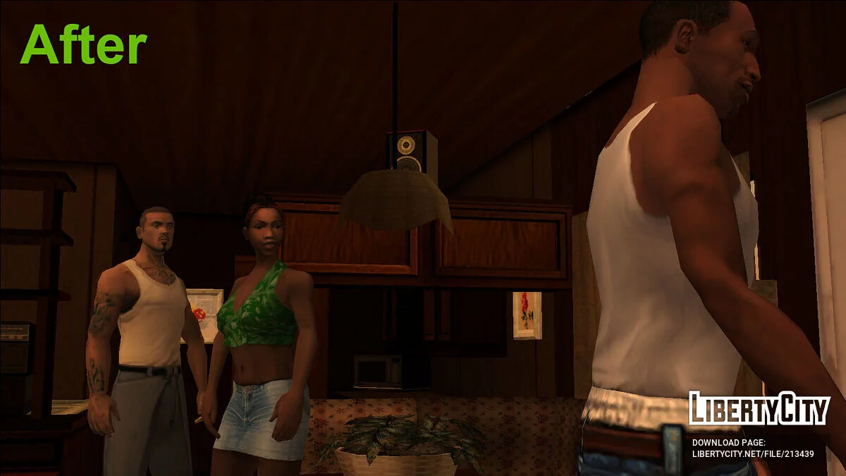 Виправлення положення картин у трейлері Angel Pine / GTA San Andreas