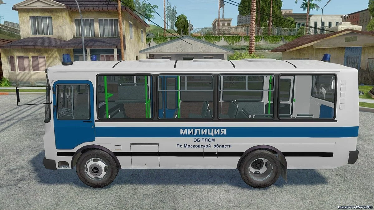 ПАЗ-3205 Міліція ОБ ППСМ / GTA San Andreas