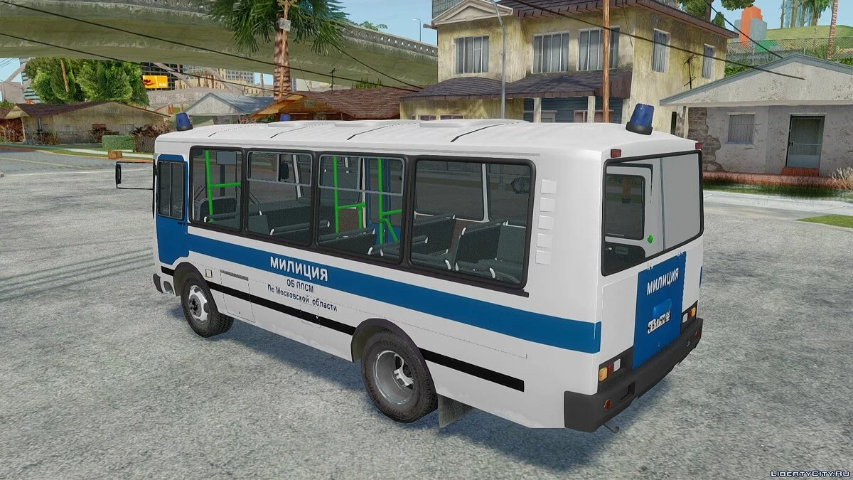 ПАЗ-3205 Міліція ОБ ППСМ / GTA San Andreas