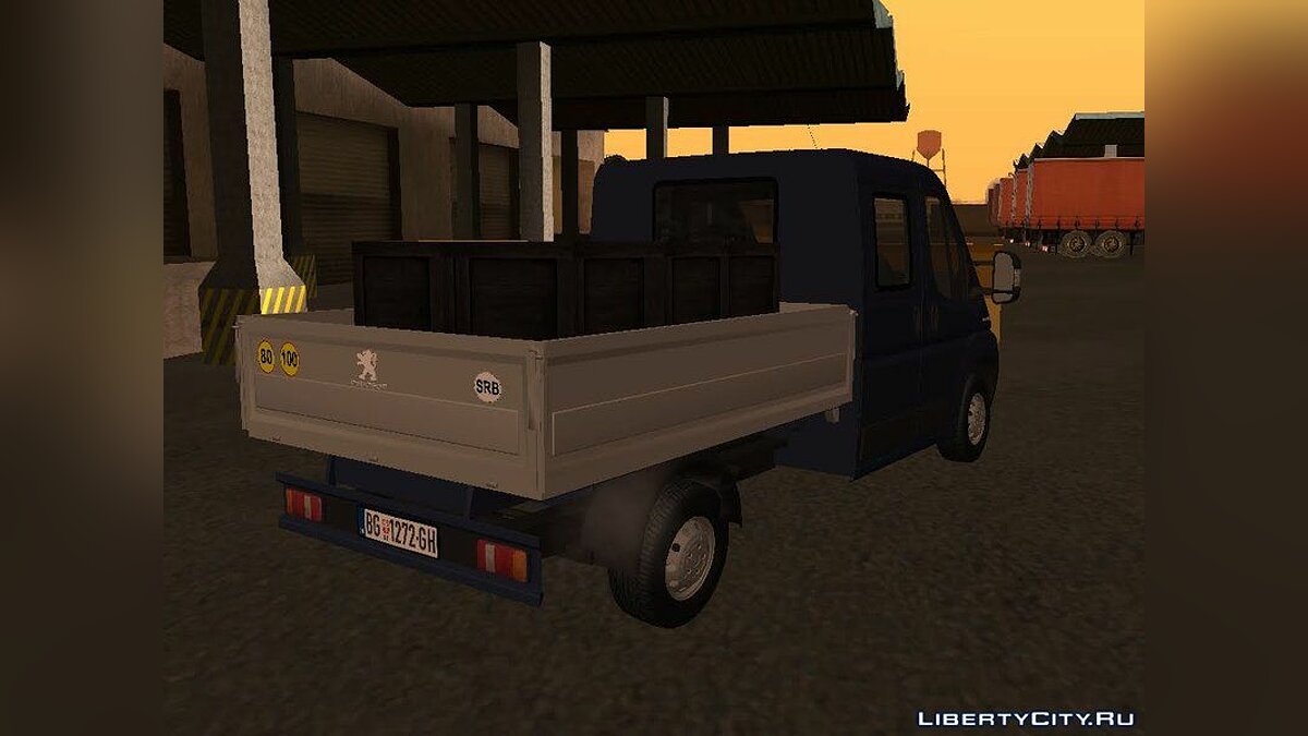 Скачать Peugeot Boxer Pickup Double Cabin для GTA San Andreas