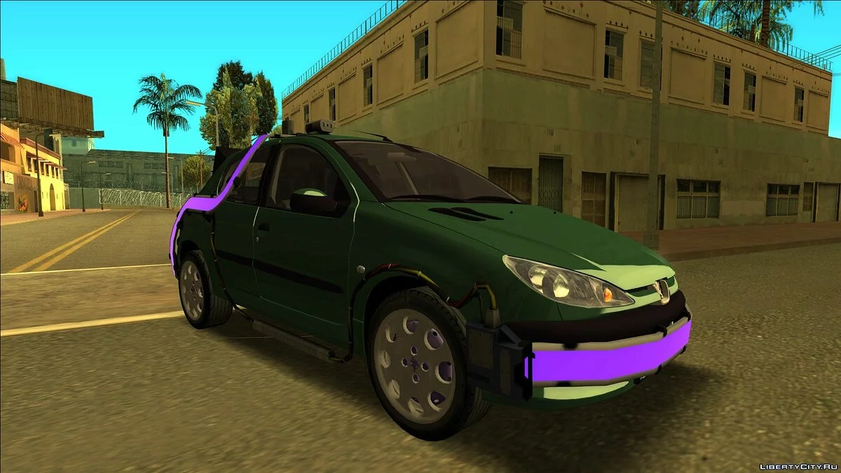 Peugeot 206 BTTF Time Machine / GTA San Andreas