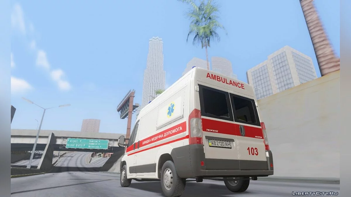 Peugeot Boxer Ambulancia de Ucrania / GTA San Andreas