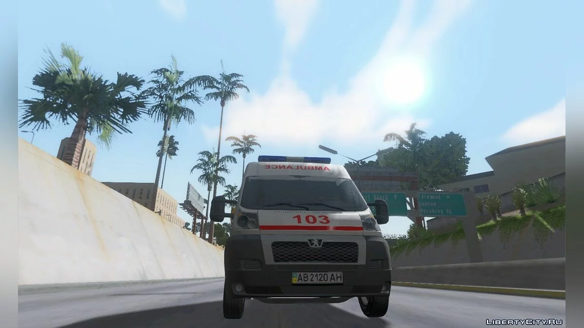 Peugeot Boxer Ambulancia de Ucrania / GTA San Andreas