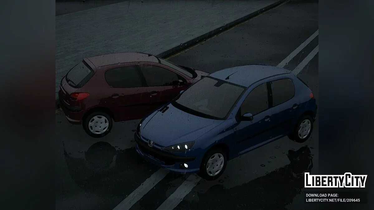 Peugeot 206 (Iran) / GTA San Andreas