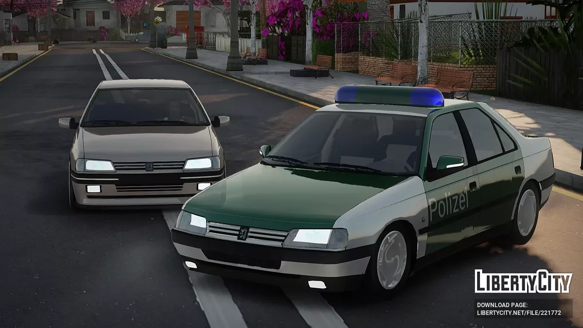Peugeot 405 GLX Police / GTA San Andreas