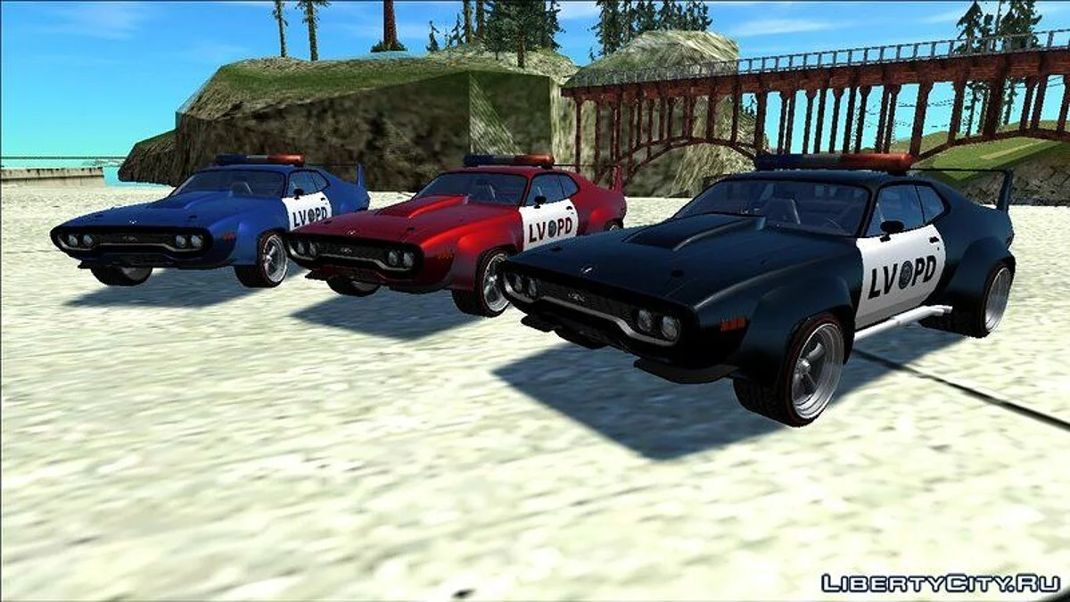 1972 Plymouth GTX Custom Police LVPD / GTA San Andreas