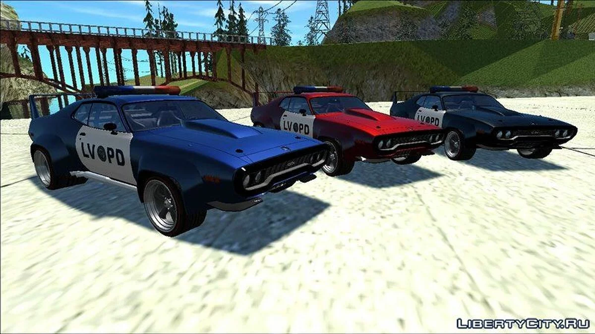 1972 Plymouth GTX Custom Police LVPD / GTA San Andreas