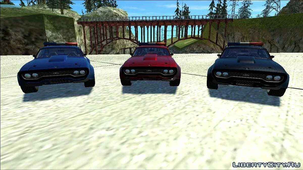 1972 Plymouth GTX Custom Police LVPD / GTA San Andreas