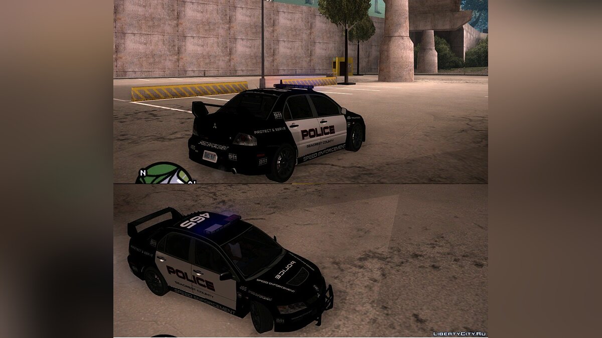 Download Mitsubishi Lancer Evo Viii Mr Police For Gta San Andreas