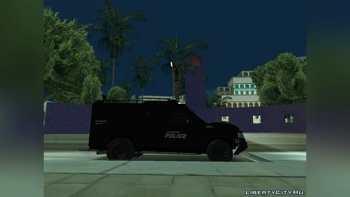 Чорний LSPD 2009 Lenco Bearcat / GTA San Andreas